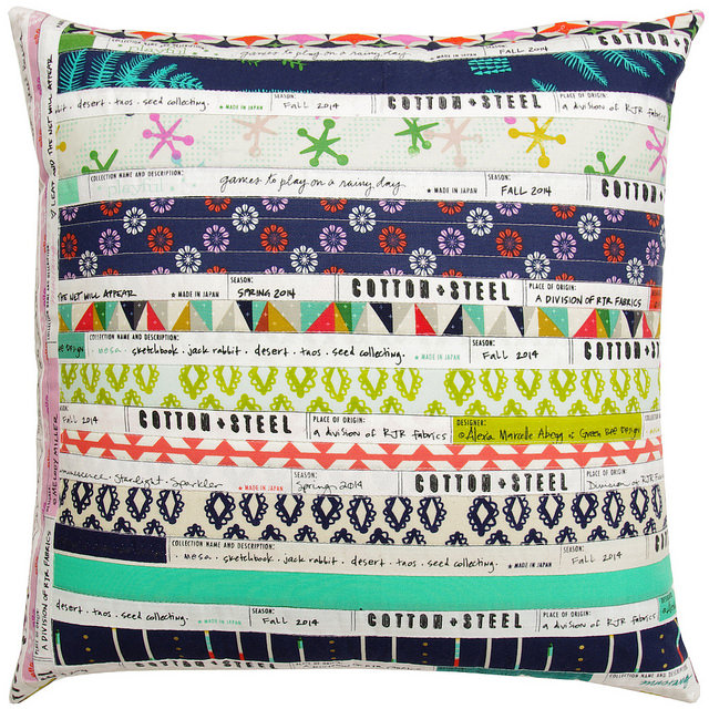 Cotton and Steel Selvage Pillow Cover | Red Pepper Quilts Cotton and Steel Selvage Pillow Cover | Red Pepper Quilts