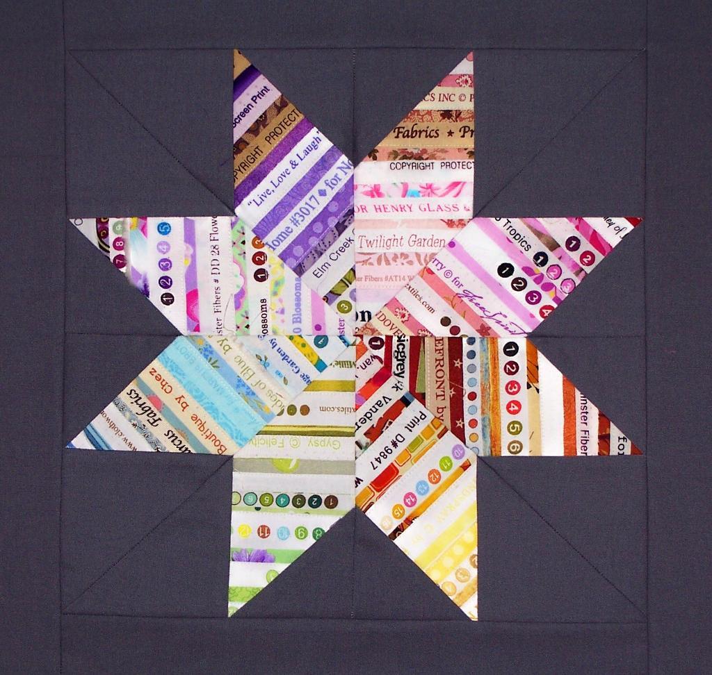 (7) Name: 'Quilting : Selvage Star Quilt